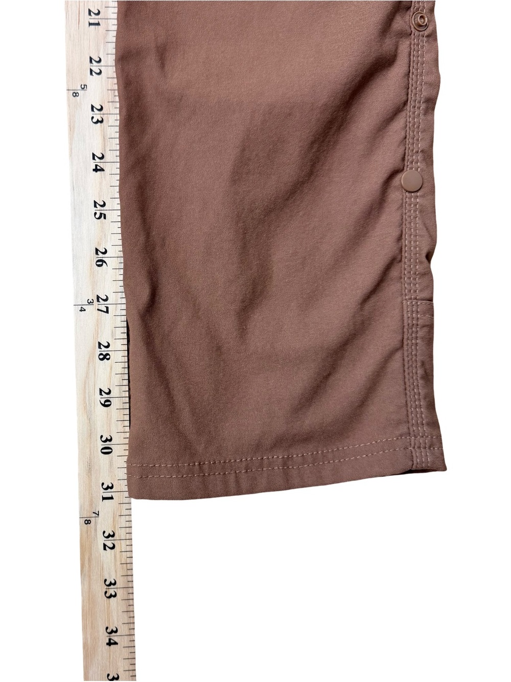 Prana Men's Zion Cargo Pants Rust Stretch Hiking convertible leg snaps 32X31 - Picture 11 of 11